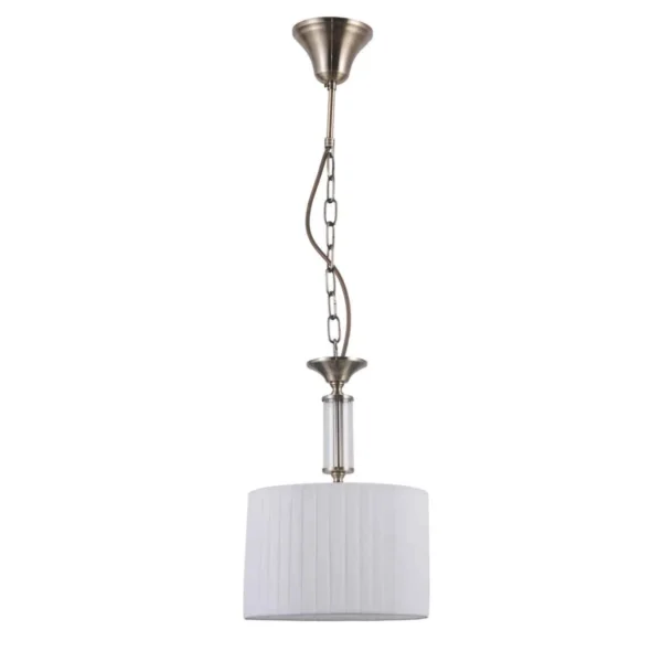 Lampa wisząca abażur Ferlena PND-28343-1 antyczny brąz – Italux