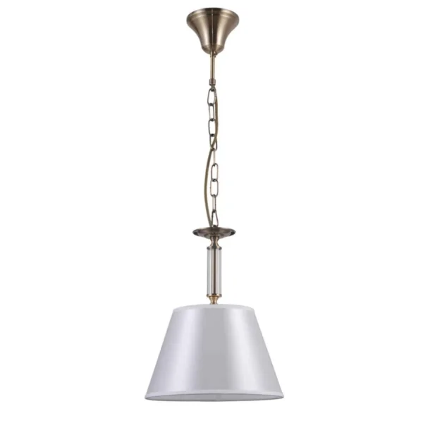 Lampa wisząca abażur Solana PND-28366-1 antyczny brąz – Italux