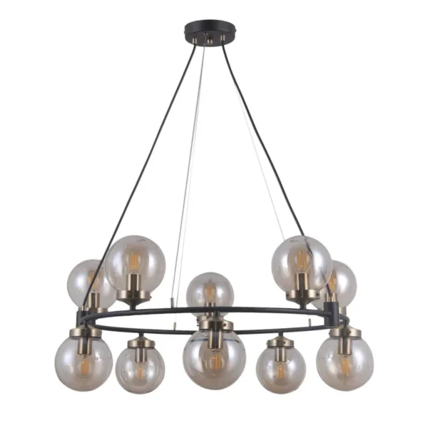 Lampa loft wisząca Galvez PND-28622-10A czarna – Italux