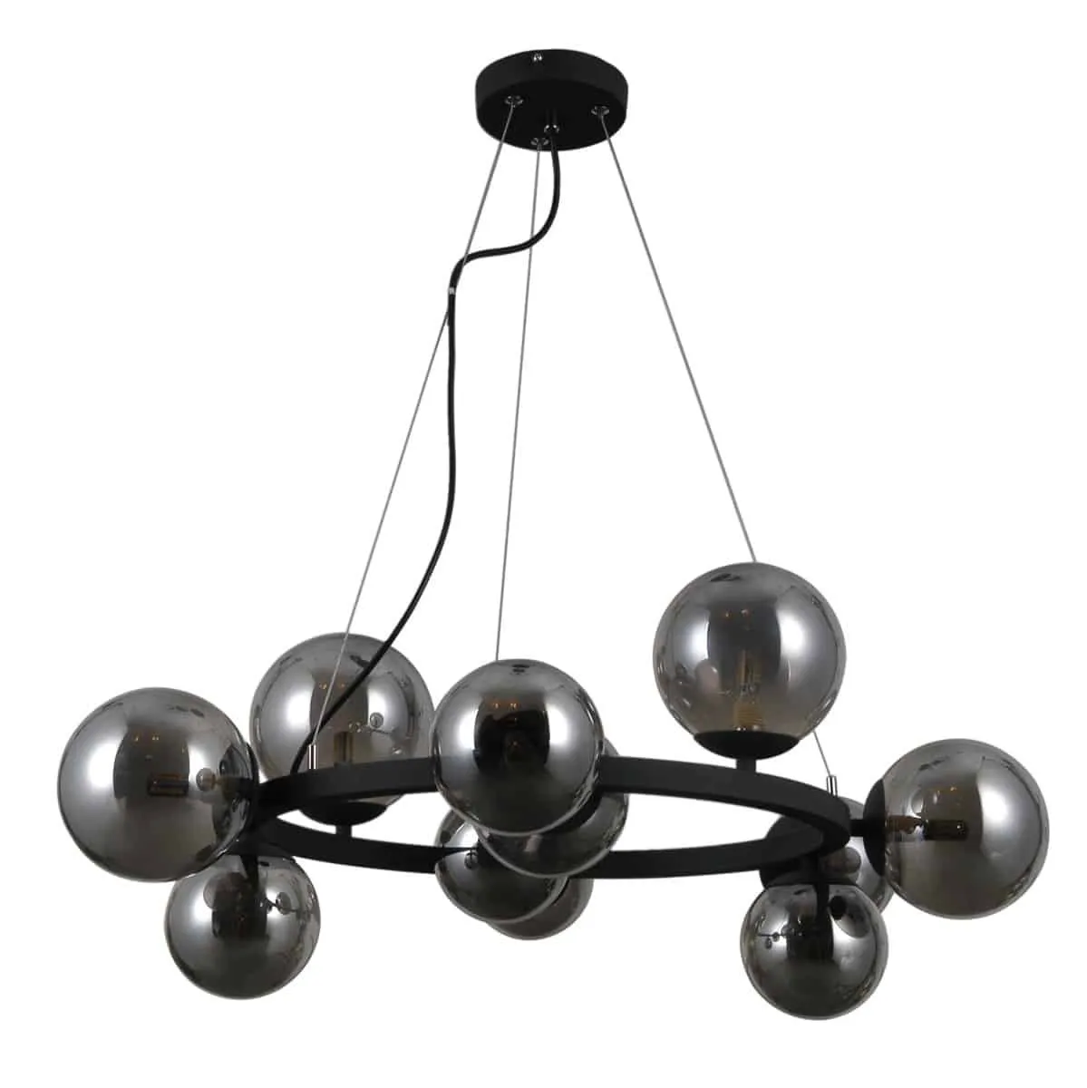 Lampa loft wisząca Montora PND-30223-11 czarna satynowa – Italux