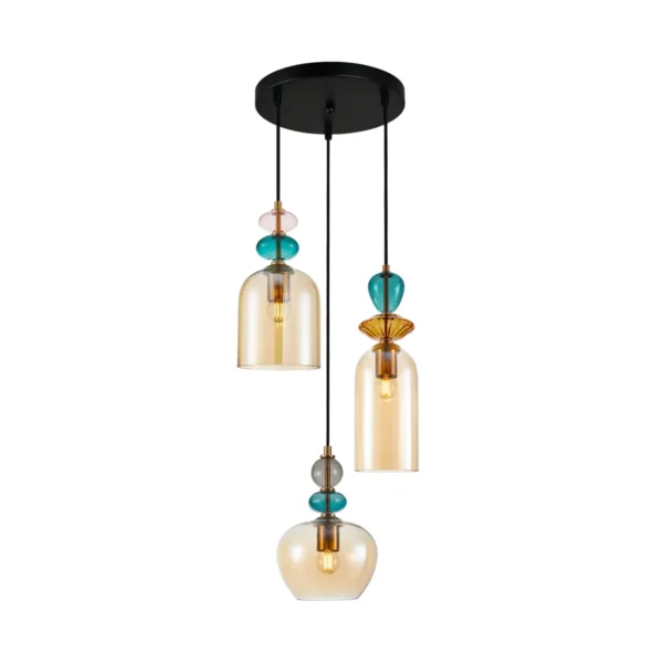 Lampa wisząca Busco PND-30263-3A-BRO-AMB - Italux