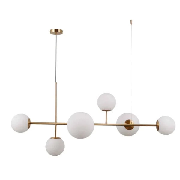 Lampa loft wisząca Vailante PND-31221-6-HBR miodowy mosiądz – Italux