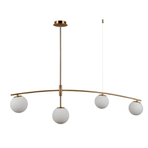 Lampa wisząca nowoczesna Senai PND-31322-4-HB miodowy mosiądz – Italux