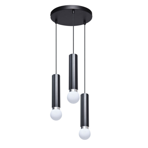 Lampa wisząca Macera PND-33849-3R-BK - Italux