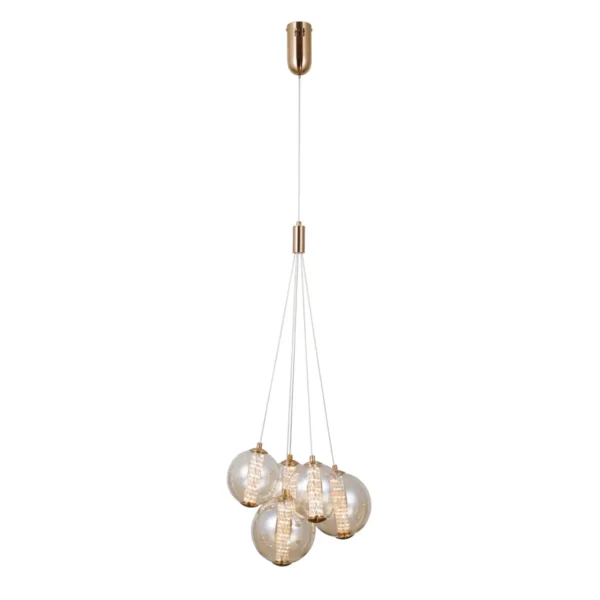 Lampa wisząca Butero PND-34359-5-HBR-AMB - Italux