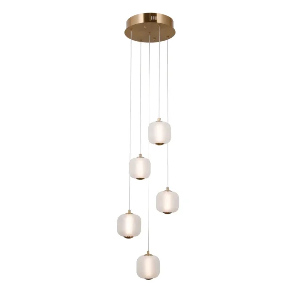Lampa wisząca Ganti PND-34362-5-HBR-OPAL - Italux