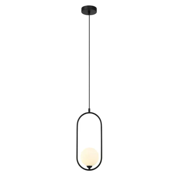 Lampa stylowa wisząca Lupus PND-3965-1-BK - Italux