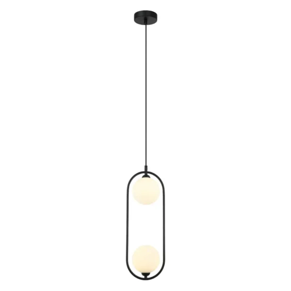 Lampa stylowa wisząca Lupus PND-3965-2-BK - Italux