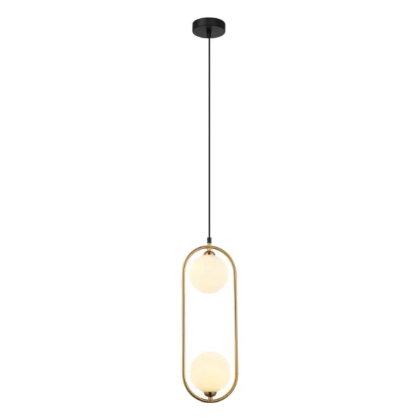Lampa stylowa wisząca Lupus PND-3965-2-BRO - Italux
