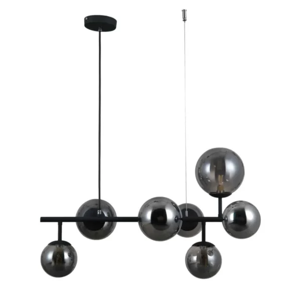 Lampa loft wisząca Frontera PND-40423-7 czarna satynowa – Italux