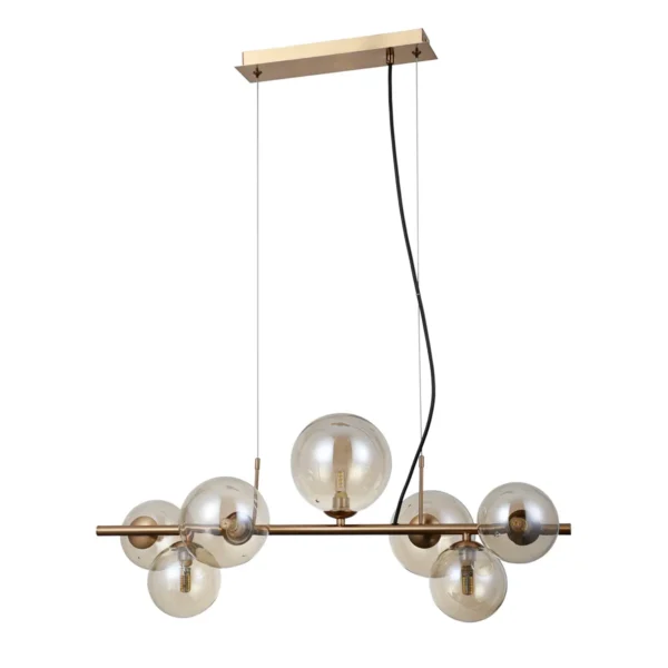 Lampa designerska wisząca Canello PND-406007-7-HBR- Italux
