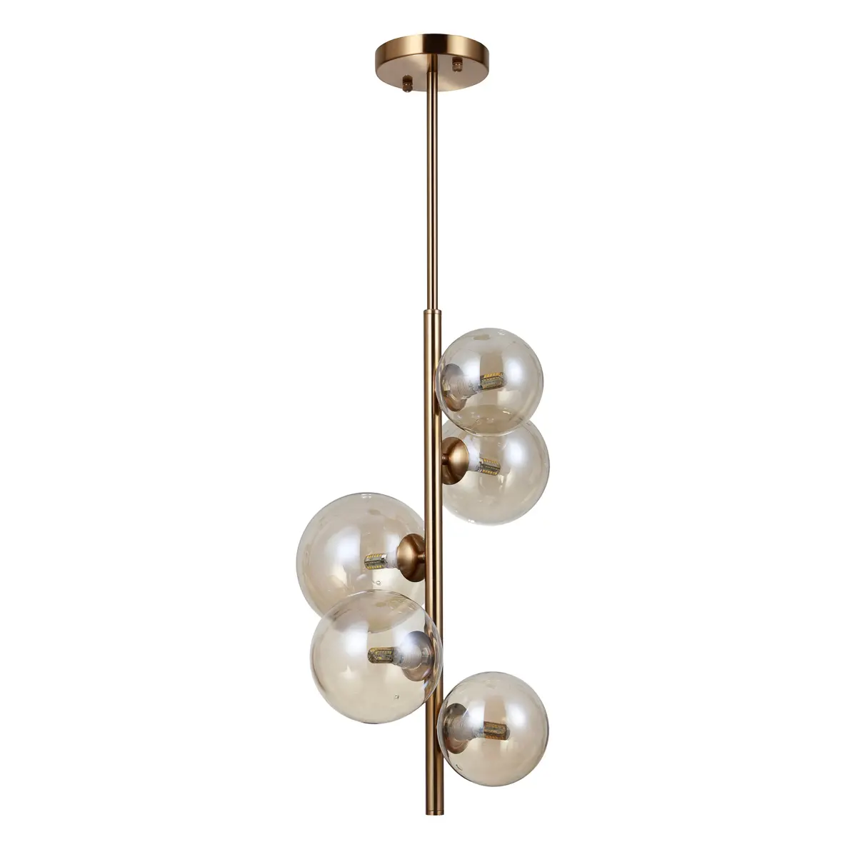 Lampa designerska wisząca Canello PND-406007-V5-HBR- Italux