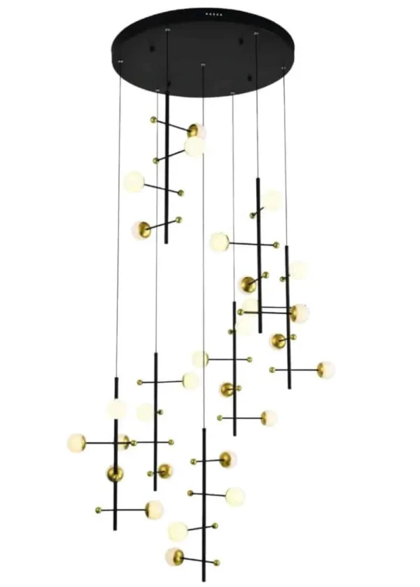 Lampa designerska wisząca Helmond PND-43883-28 - Italux