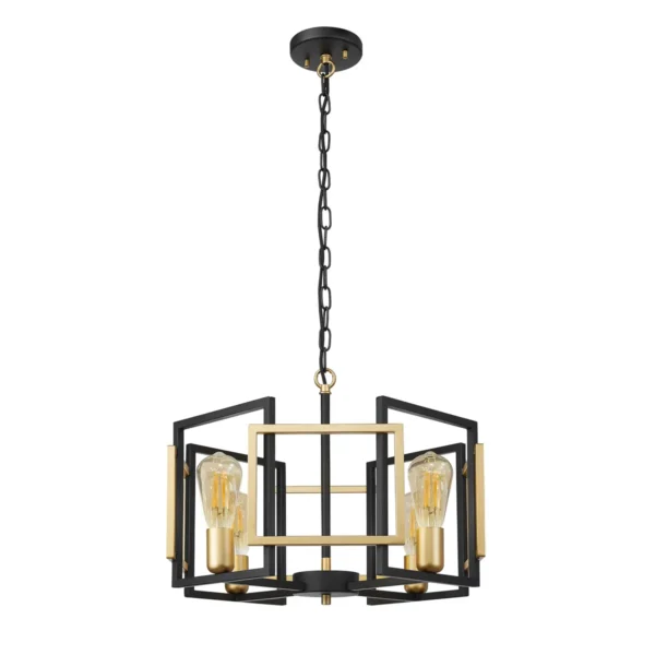 Lampa wisząca Primero PND-44003-4-BK-GD- Italux