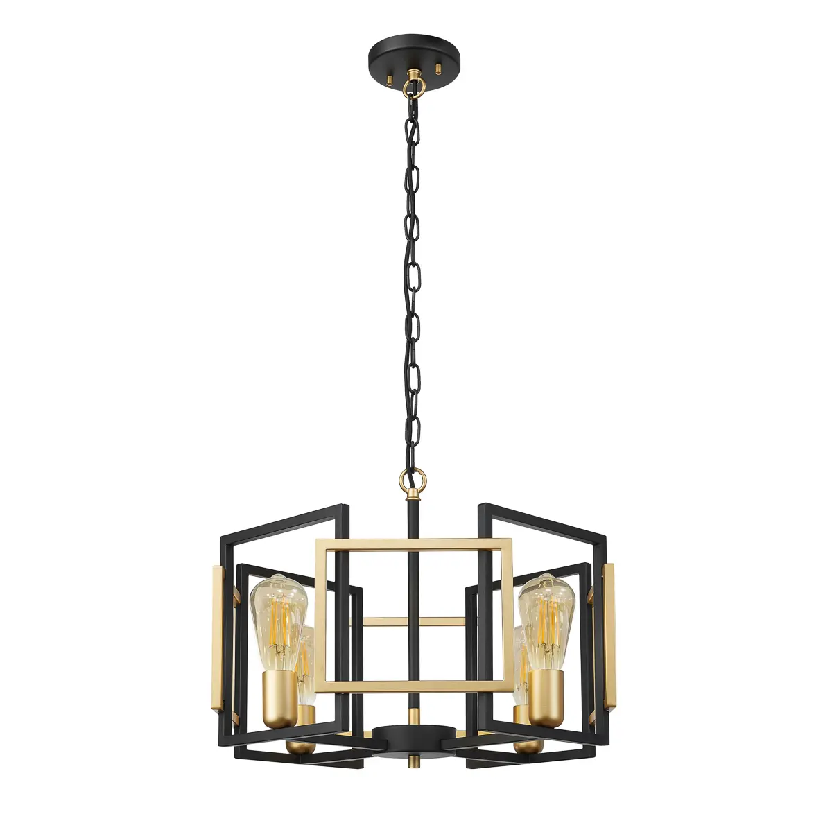 Lampa wisząca Primero PND-44003-4-BK-GD- Italux