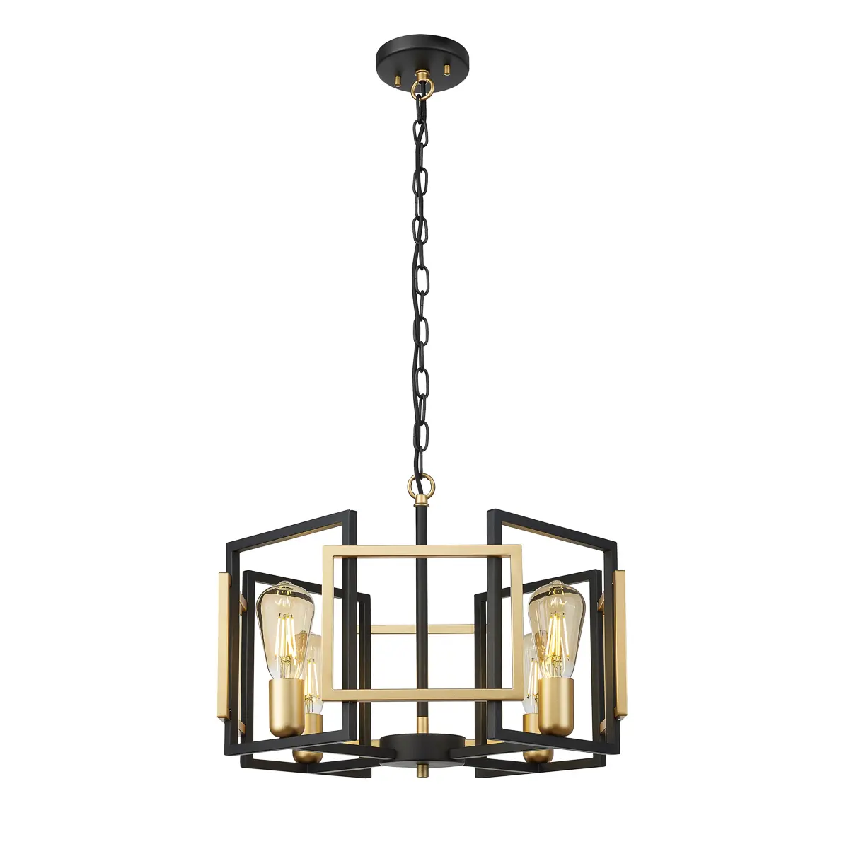 Lampa wisząca Primero PND-44003-4-BK-GD- Italux - obrazek 2