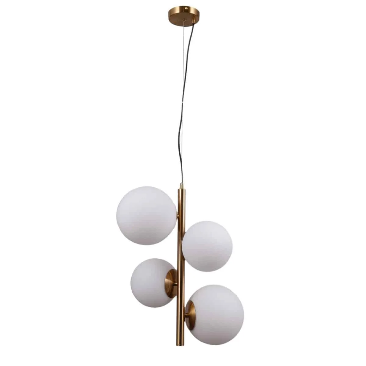 Lampa wisząca nowoczesna Riga PND-44213-4-HBR miodowy mosiądz – Italux