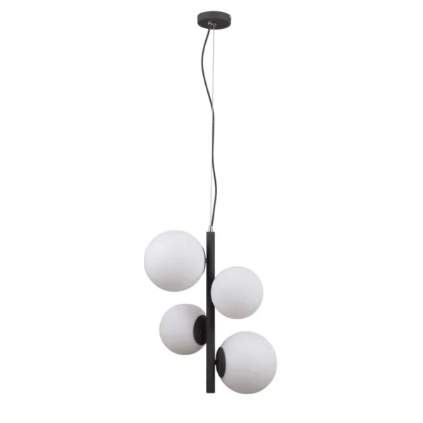 Lampa wisząca nowoczesna Riga PND-44213-4A-SBL czarny satynowy – Italux