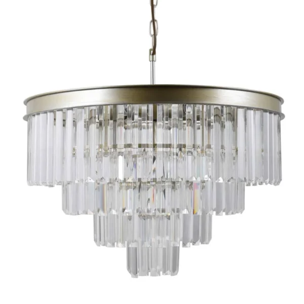 Lampa kryształowa wisząca VERDES PND-44372-8-CHMP-GLD - Italux