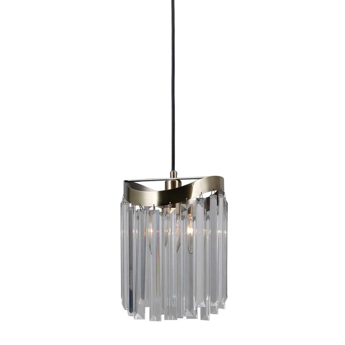 Lampa kryształowa wisząca Sabriga PND-44544-1 antyczny brąz – Italux