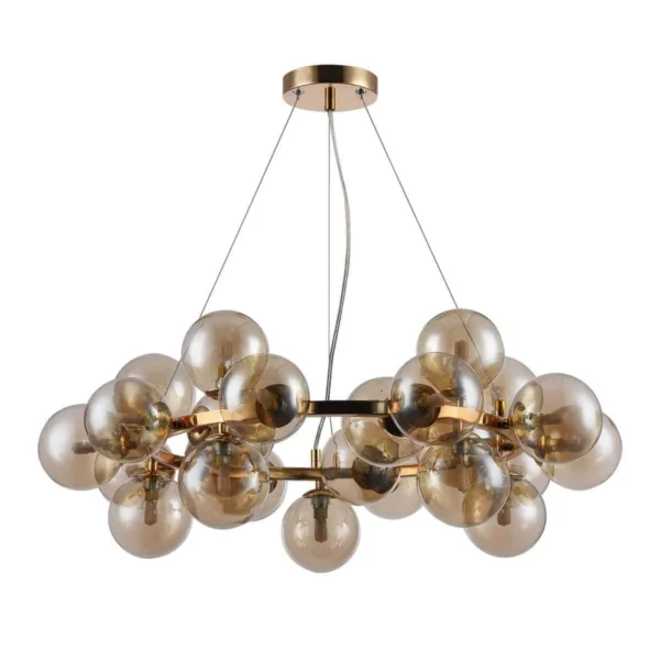 Lampa designerska wisząca CABELLA PND-5252-25-GD-CGN - Italux