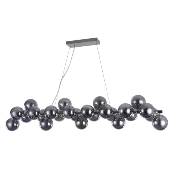 Lampa designerska wisząca CABELLA PND-5252-A-25-CH+SMK - Italux