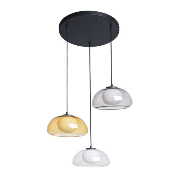 Lampa wisząca Ainale PND-54637-3-BK-SG - Italux
