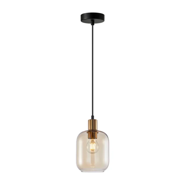 Lampa wisząca Norlis PND-54738A-1-BRO-AMB - Italux