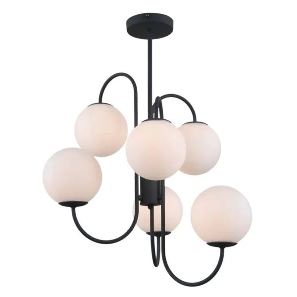 Lampa wisząca nowoczesna GELA PND-5500-6-BK - Italux