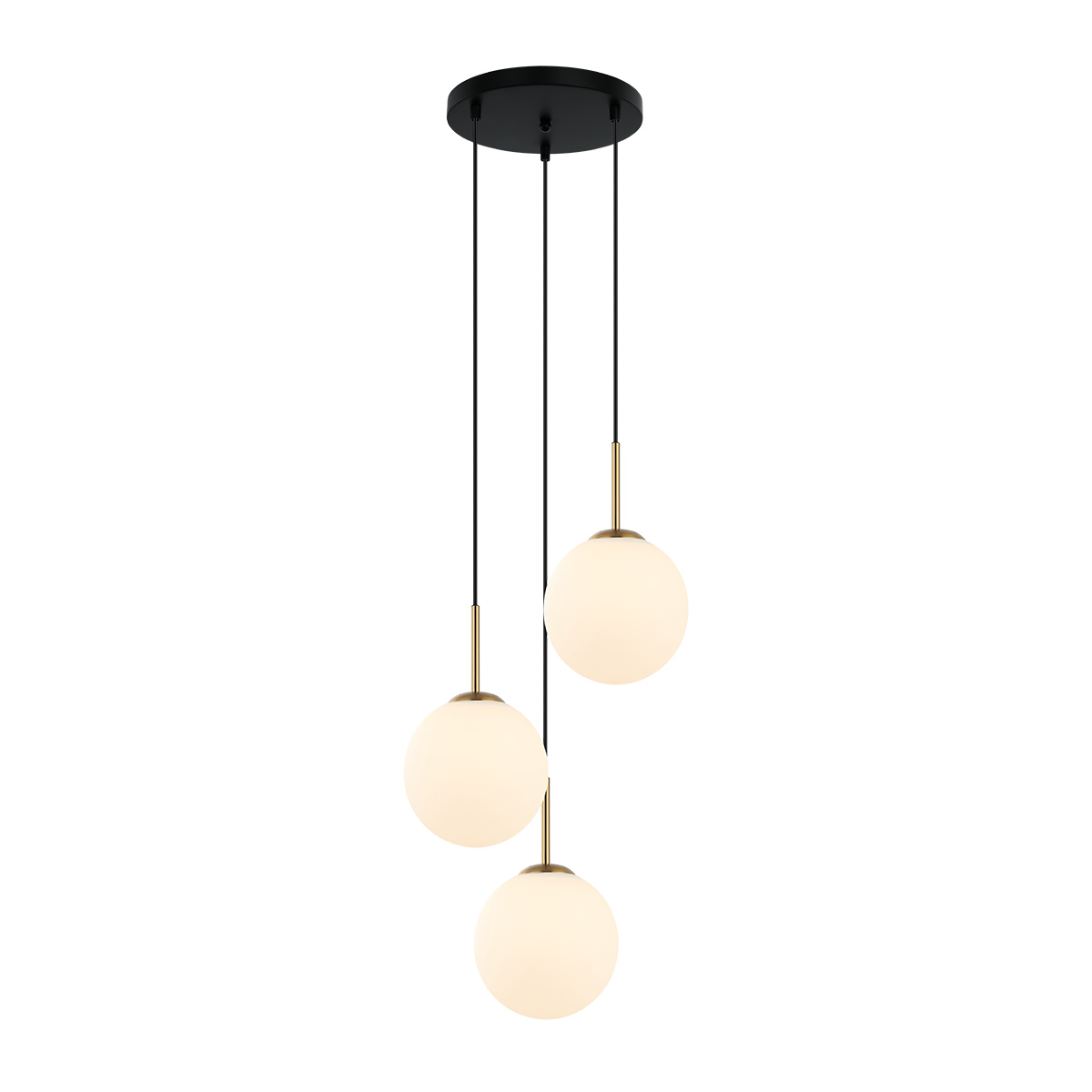 Lampa wisząca Deore PND-5578-3S-BRO-BK - Italux - obrazek 2