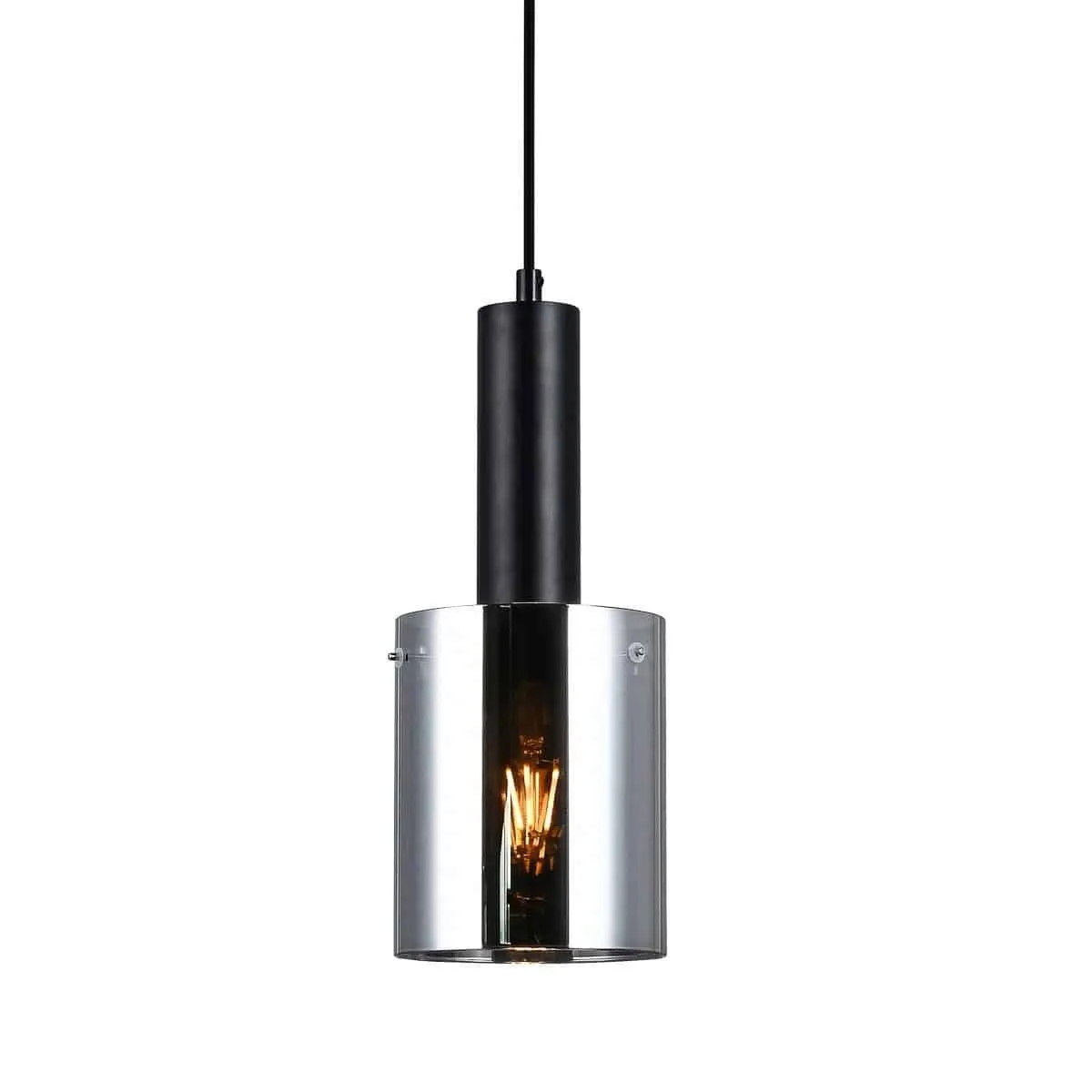 Lampa wisząca nowoczesna SARDO PND-5581-1-BK+SG - Italux
