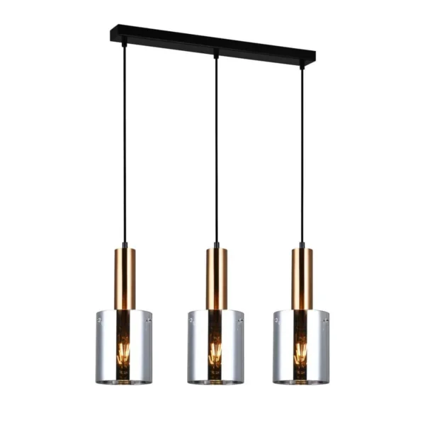 Lampa nad stół wisząca nowoczesna SARDO PND-5581-3-BRO+SG - Italux