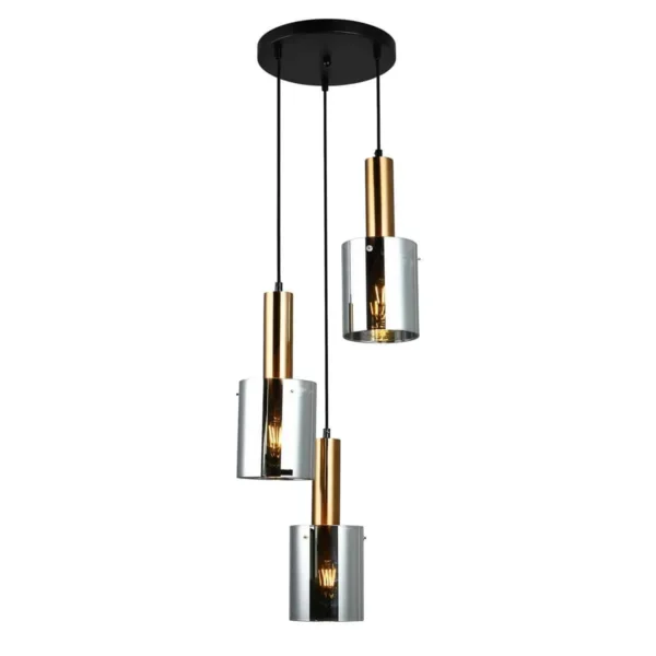 Lampa nad stół wisząca nowoczesna SARDO PND-5581-3A-BRO+SG - Italux