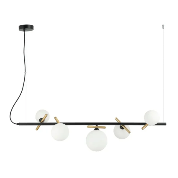 Lampa wisząca nowoczesna Reverso PND-5622-5-BK-W- Italux