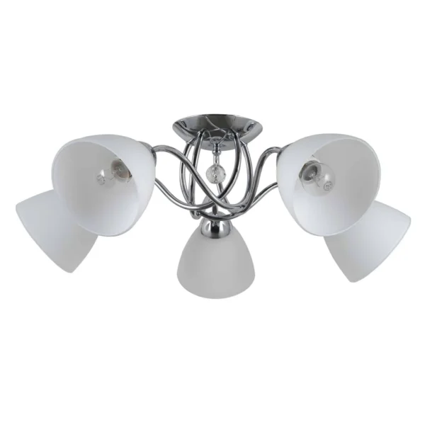 Lampa klasyczna wisząca Lugano PND-5643-5 chrom – Italux