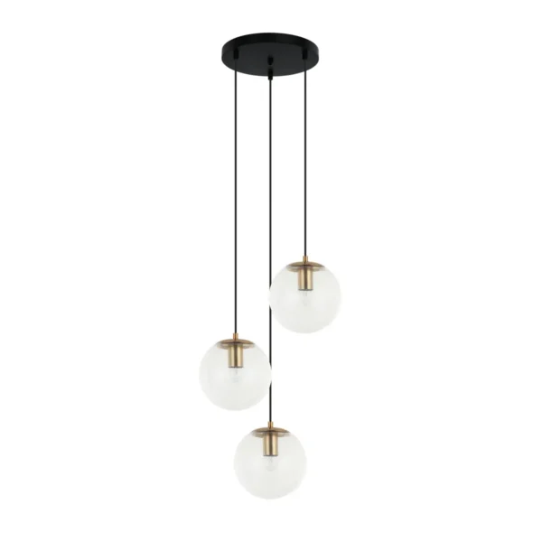 Lampa wisząca Sarpo PND-58867-3S-BK-BRO - Italux