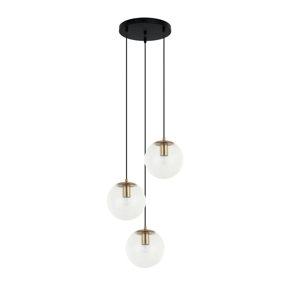 Lampa wisząca Sarpo PND-58867-3S-BK-BRO - Italux
