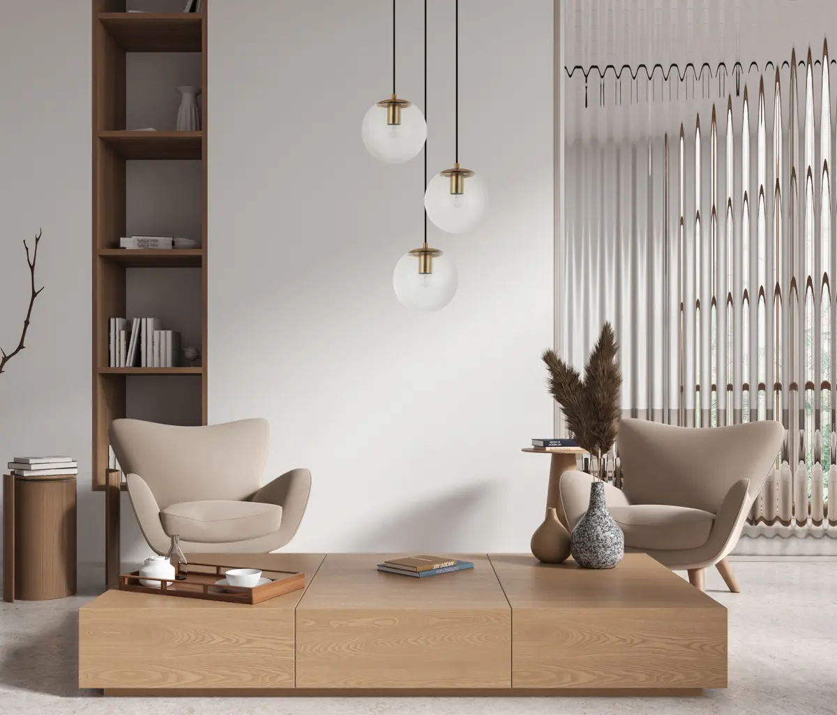Lampa wisząca Sarpo PND-58867-3S-BK-BRO - Italux - obrazek 2