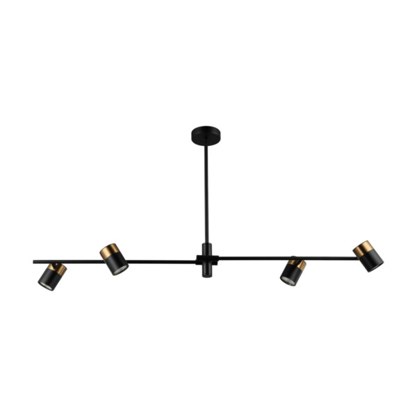 Lampa wisząca Elice PND-58892-4-BK-BRO - Italux