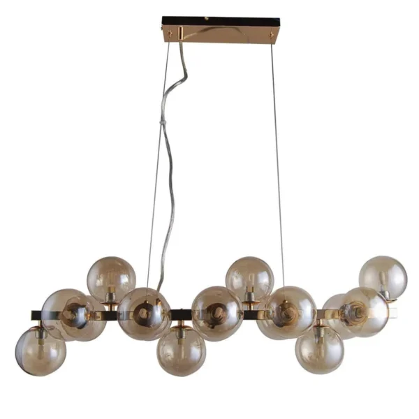 Lampa loft wisząca Marbelio PND-6161-16 GO+CO złoty – Italux