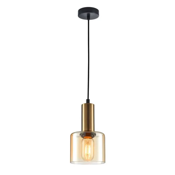 Lampa loft wisząca SANTIA PND-65342-1-BRO+AMB - Italux