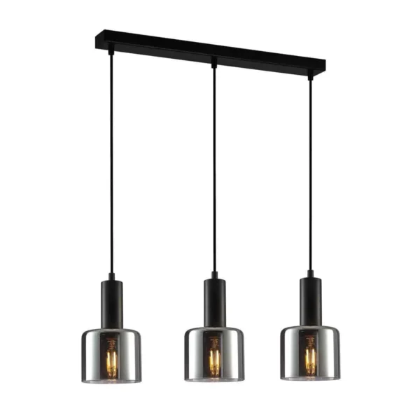 Lampa loft wisząca SANTIA PND-65342-3-BK+SG - Italux
