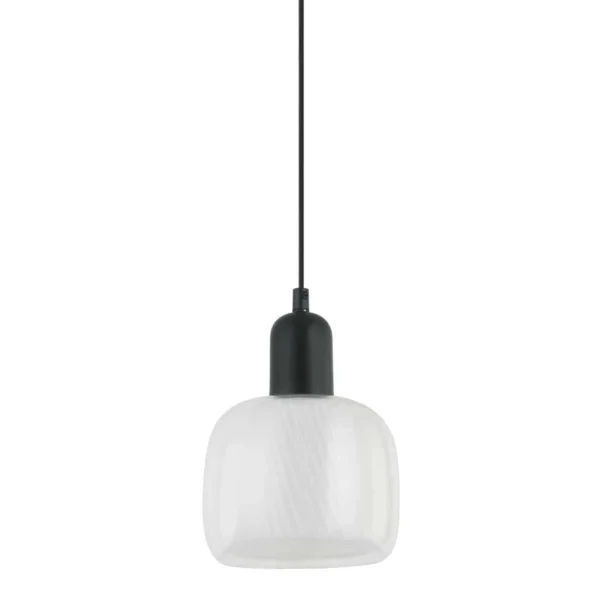 Lampa wisząca nowoczesna LAMEZIA PND-67594-1-BK+CL - Italux