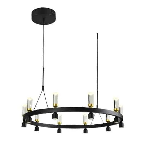 Lampa stylowa designerska wisząca Almelo PND-83812-20 - Italux