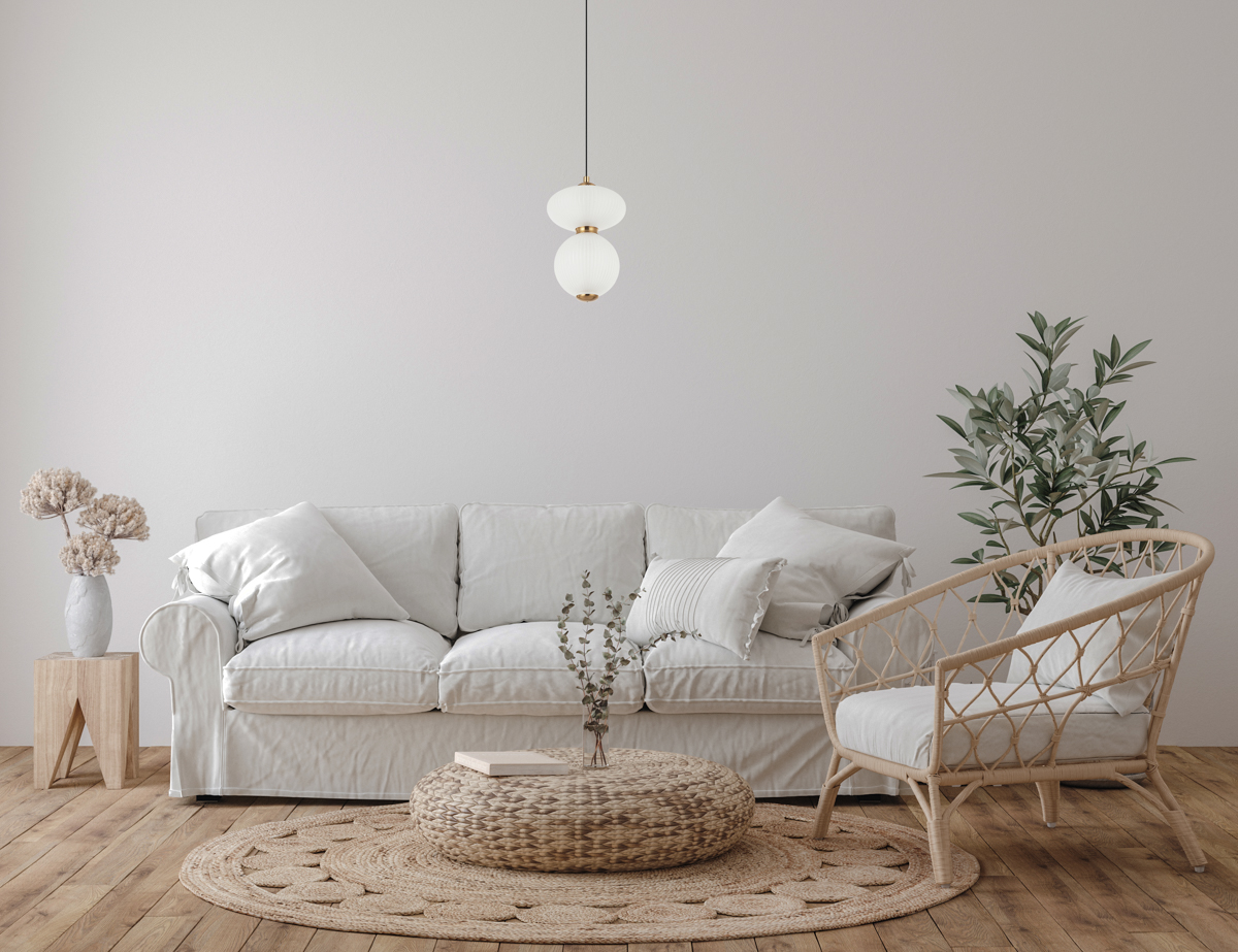 Lampa wisząca Nico PND-8545-2-AB-WH - Italux - obrazek 2