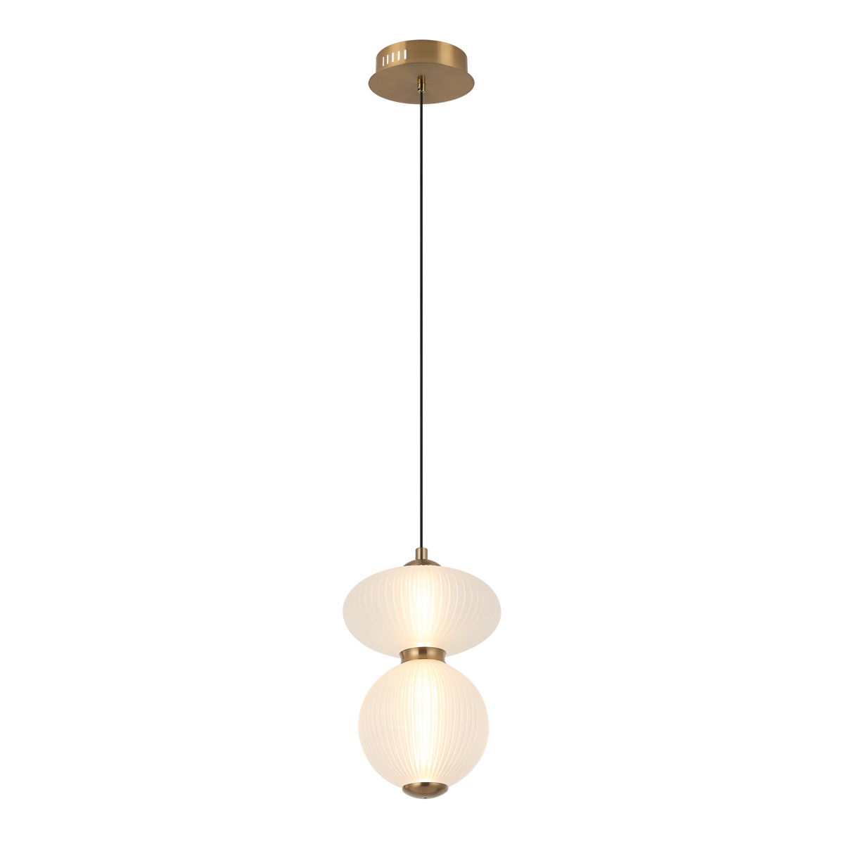 Lampa wisząca Nico PND-8545-2-AB-WH - Italux - obrazek 3