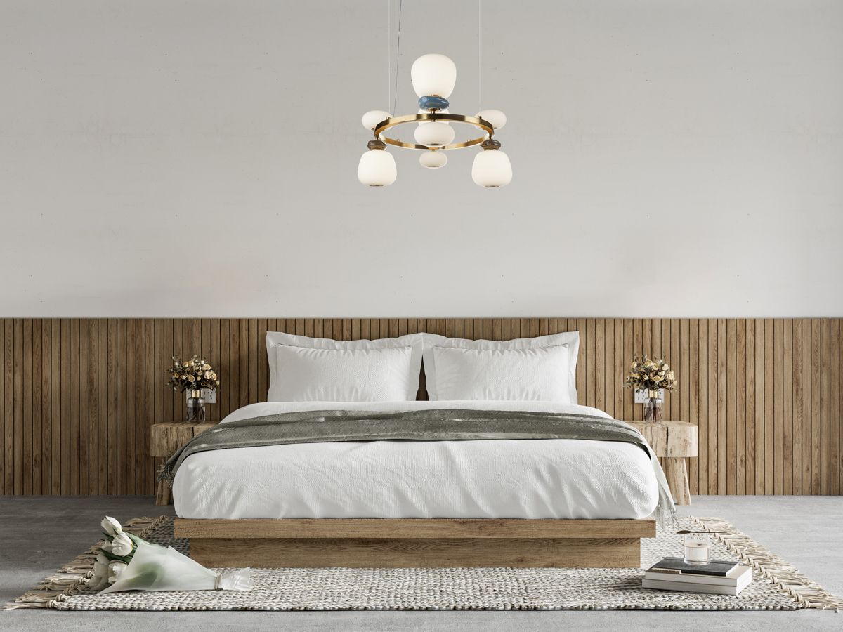 Lampa wisząca Evans PND-94981-4B-GD - Italux - obrazek 2