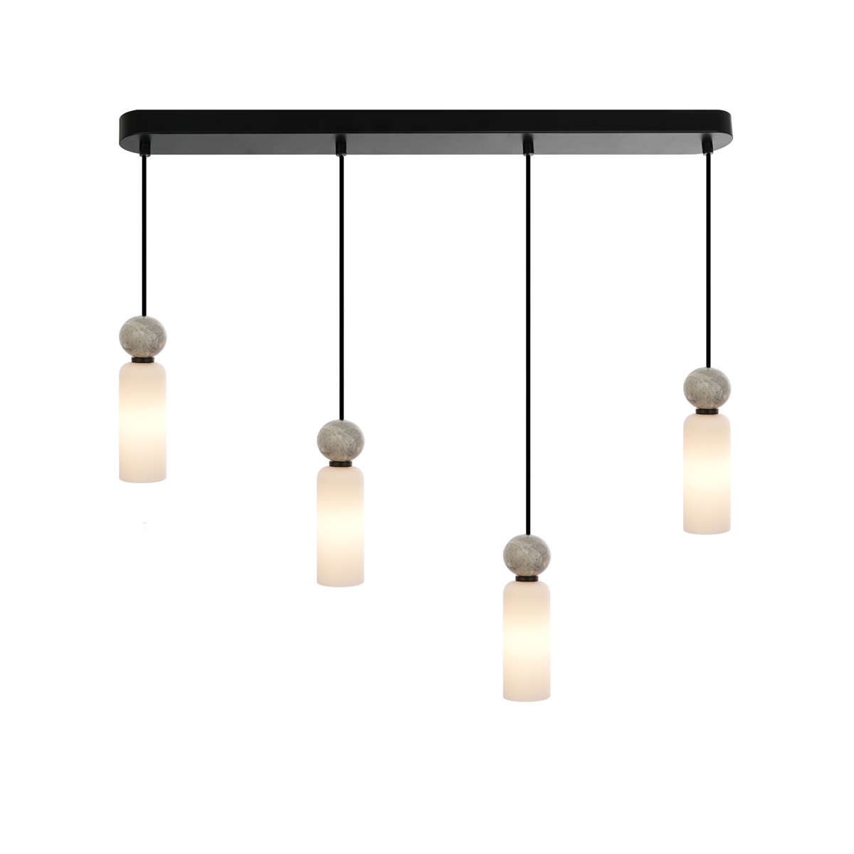 Lampa wisząca Santos PND-95331-4-BK - Italux - obrazek 3