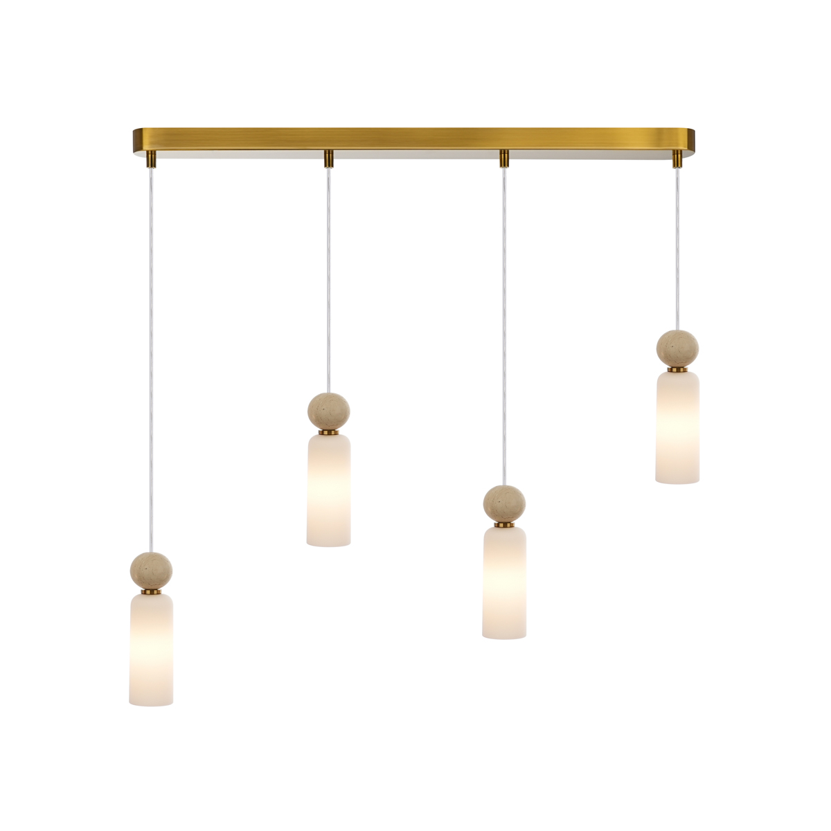 Lampa wisząca Santos PND-95331-4-BRSS - Italux - obrazek 3