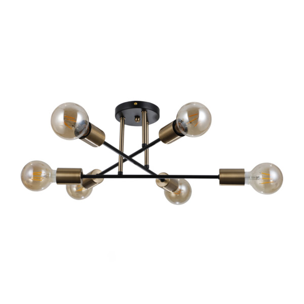 Lampa wisząca Formio PND-4052-6-BL-HBR - Italux